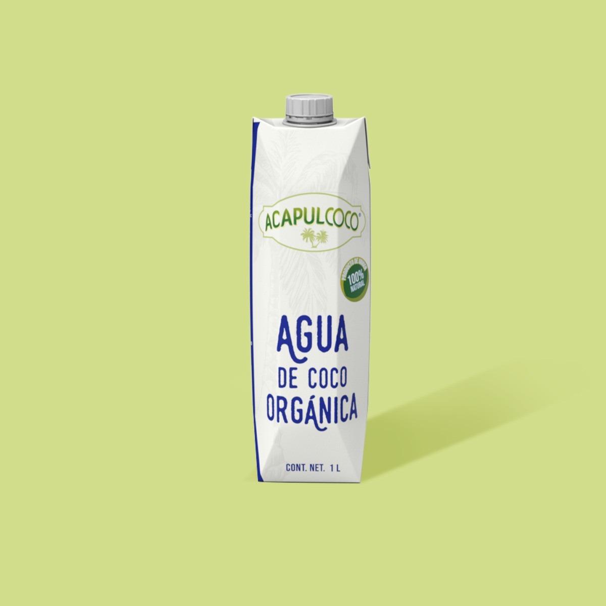 Agua de Coco Orgánica  frente