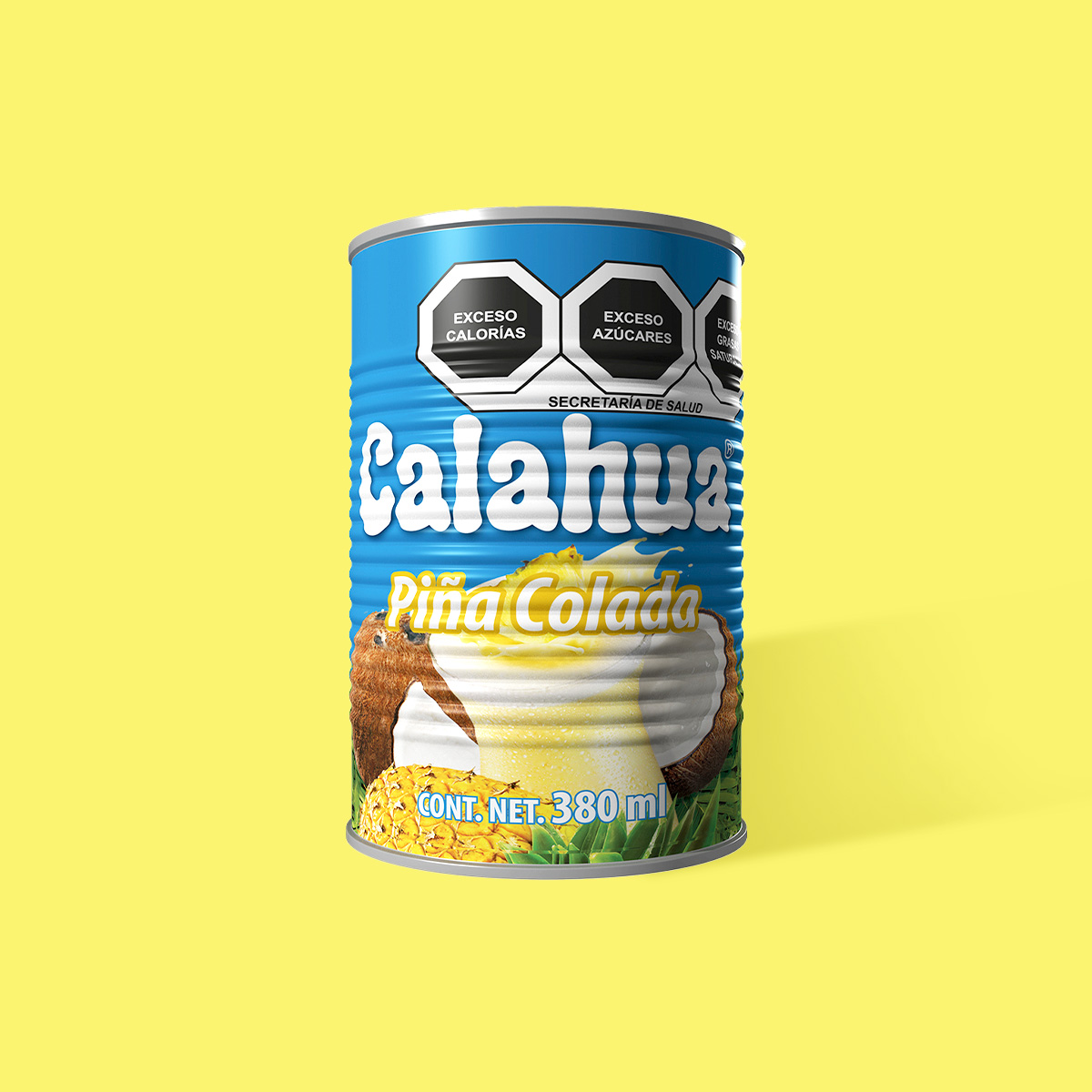 La Auténtica Piña Colada, lata de 380 ml. frente