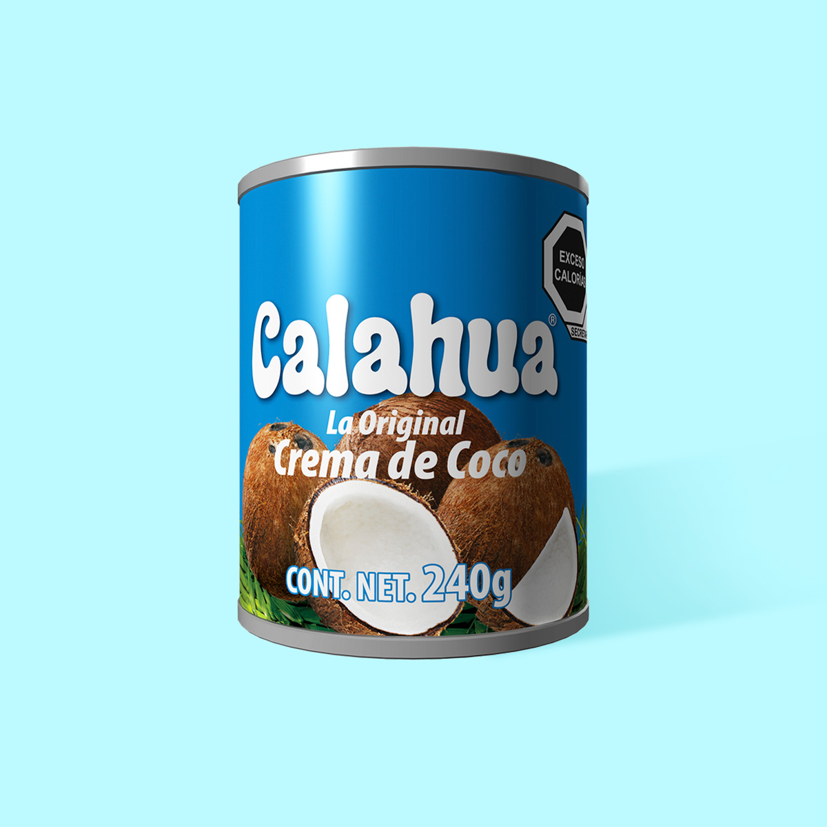 Crema de Coco La Original, Lata de 240 g frente