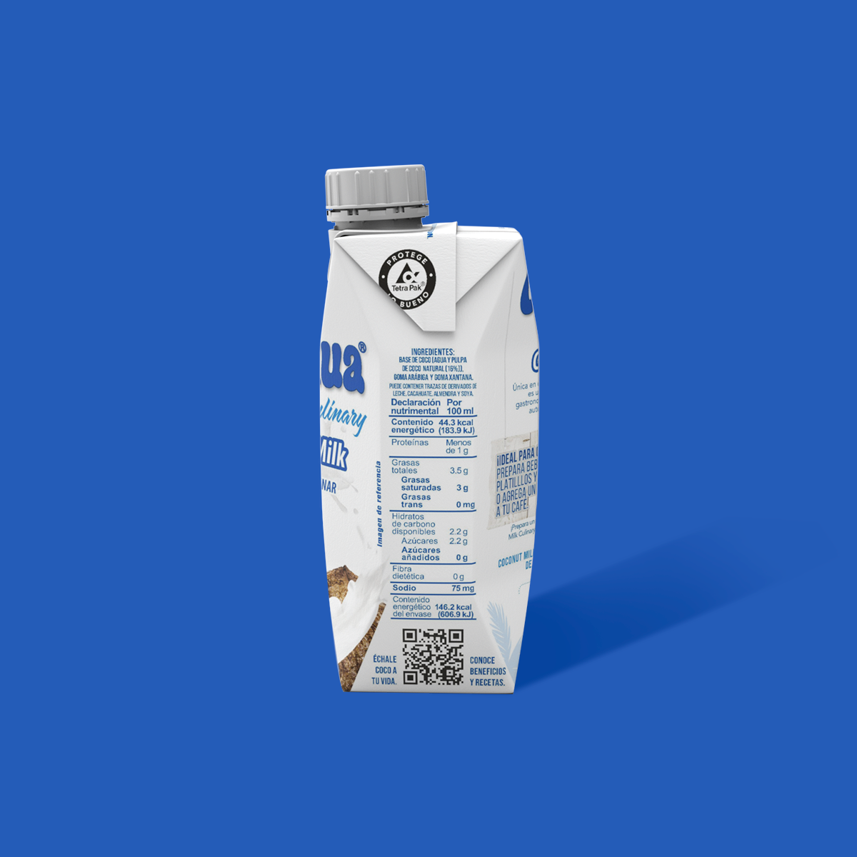 Bebida con Coco Culinary, Tetra Prisma de 330 ml. atras