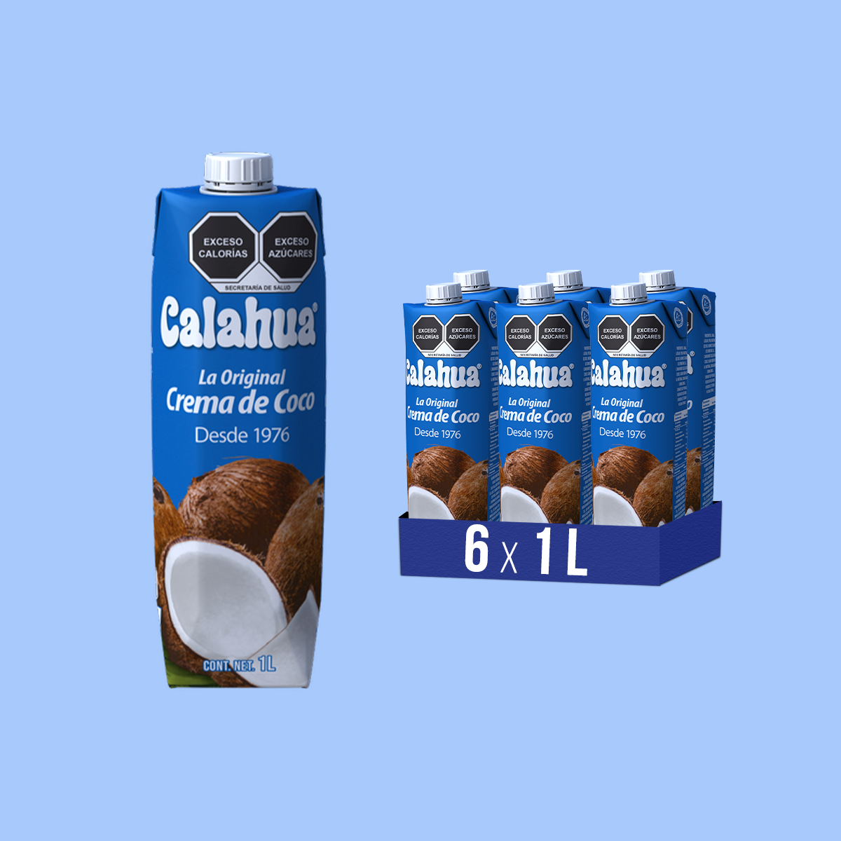 Crema de Coco La Original, Tetra Prisma de 1 L. 6