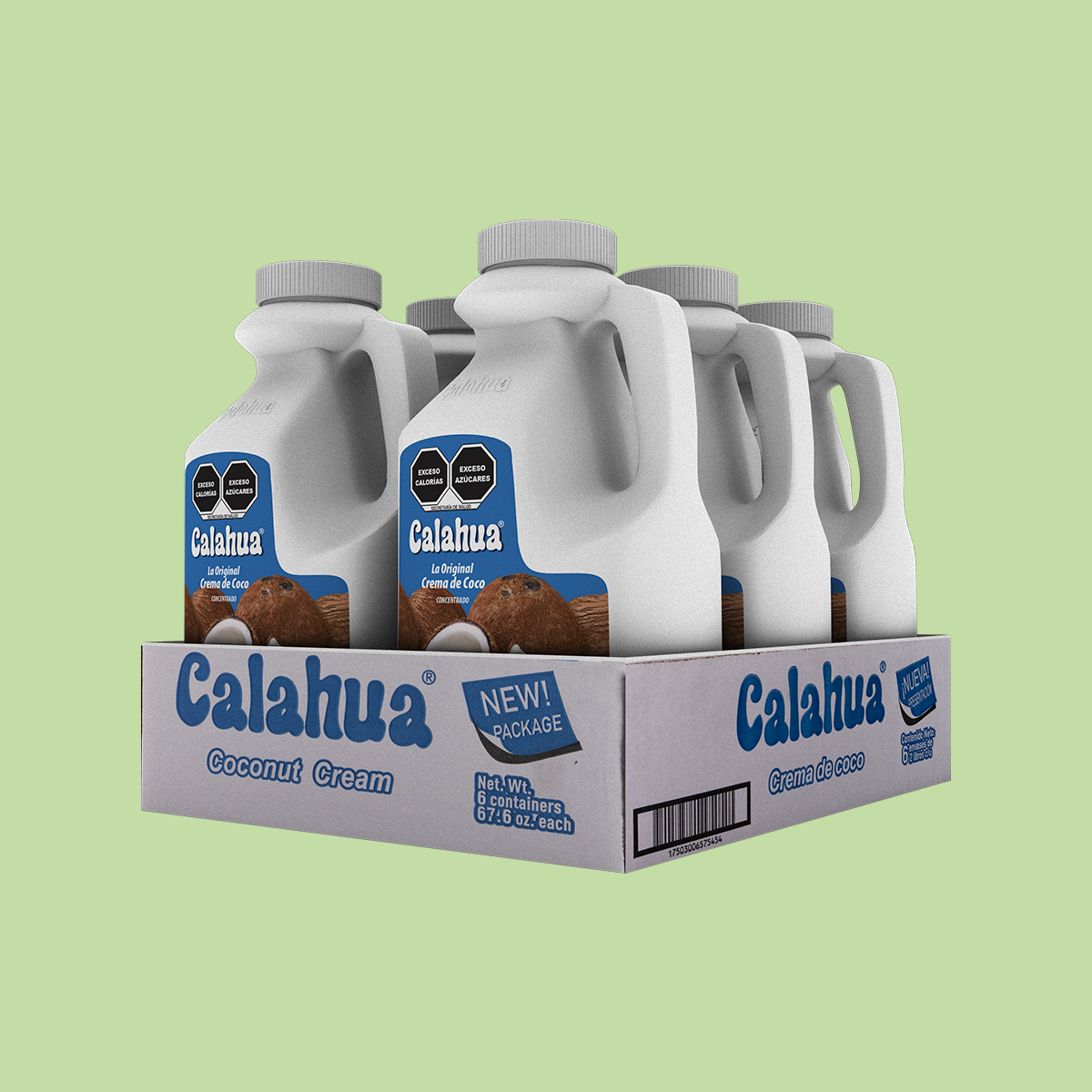 garrafa 6 crema coco